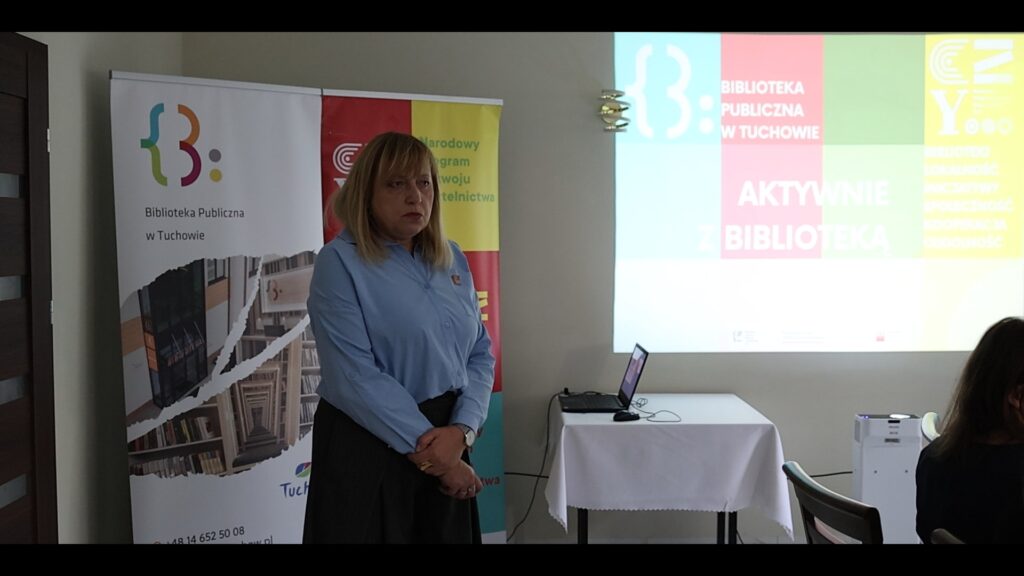 jedna osoba podczas przemówienia