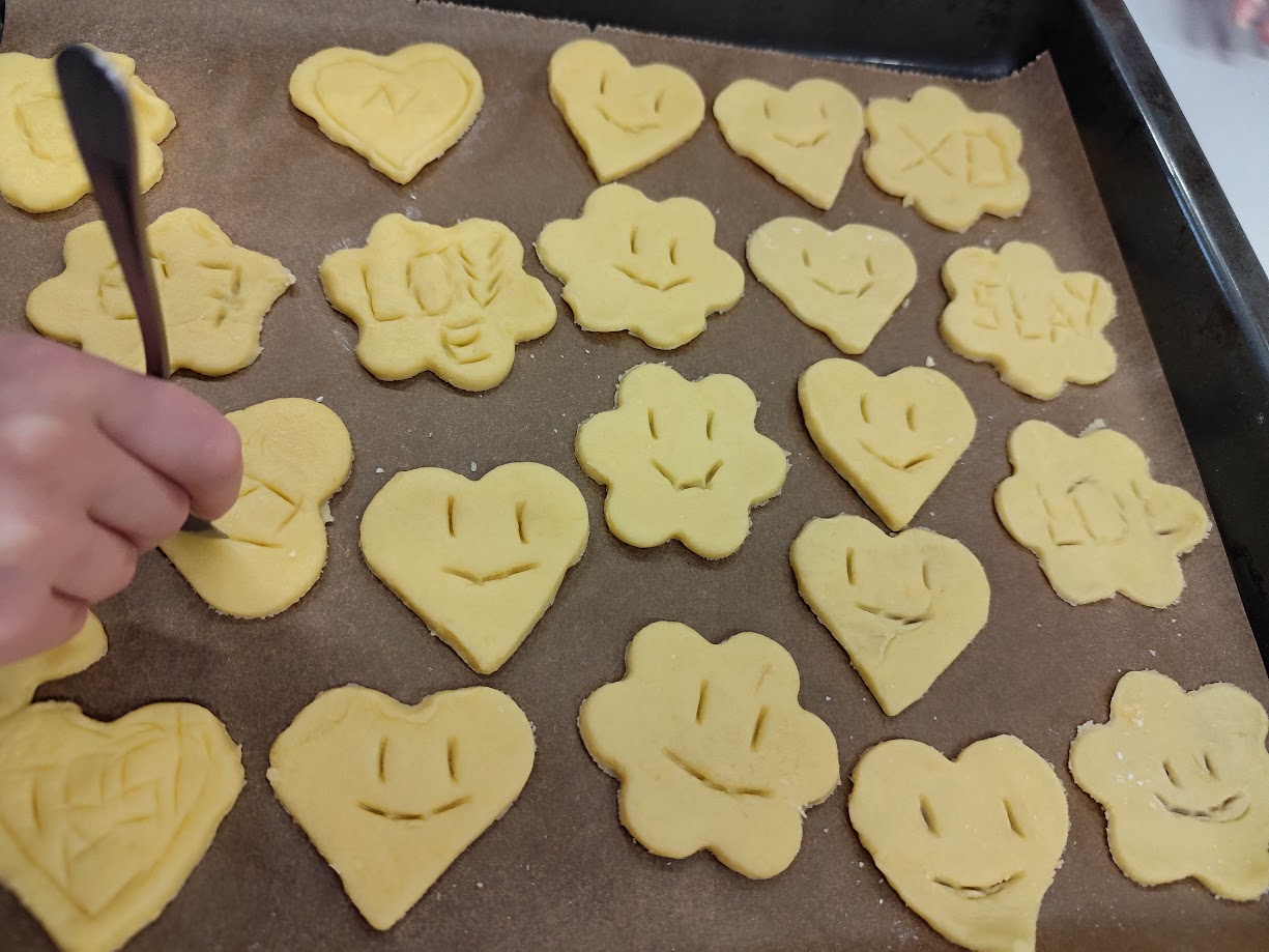 ciasteczka na blaszce do pieczenia