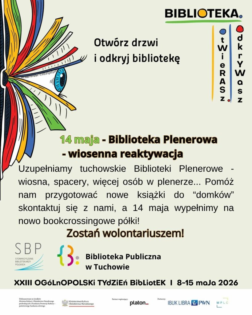 plakat z informacją tekstową zaproszenie do wolontariatu