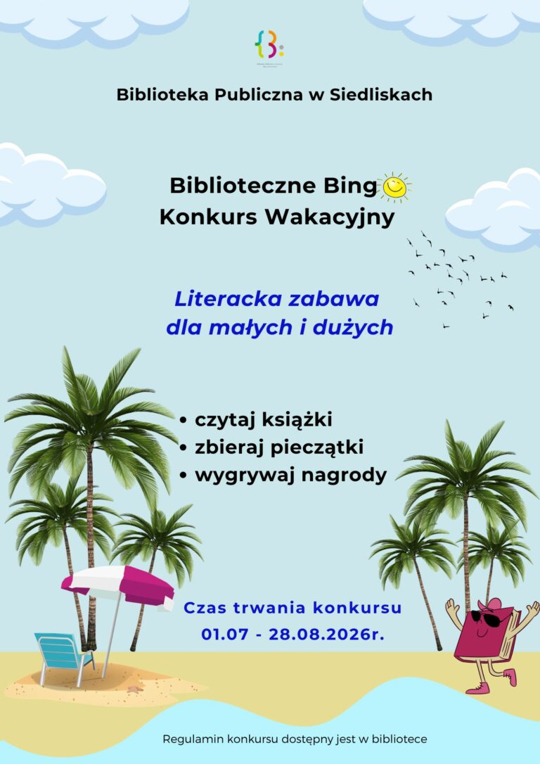 Biblioteczne Bingo w Filii w Siedliskach