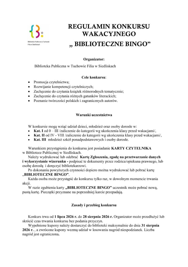 tekst regulaminu