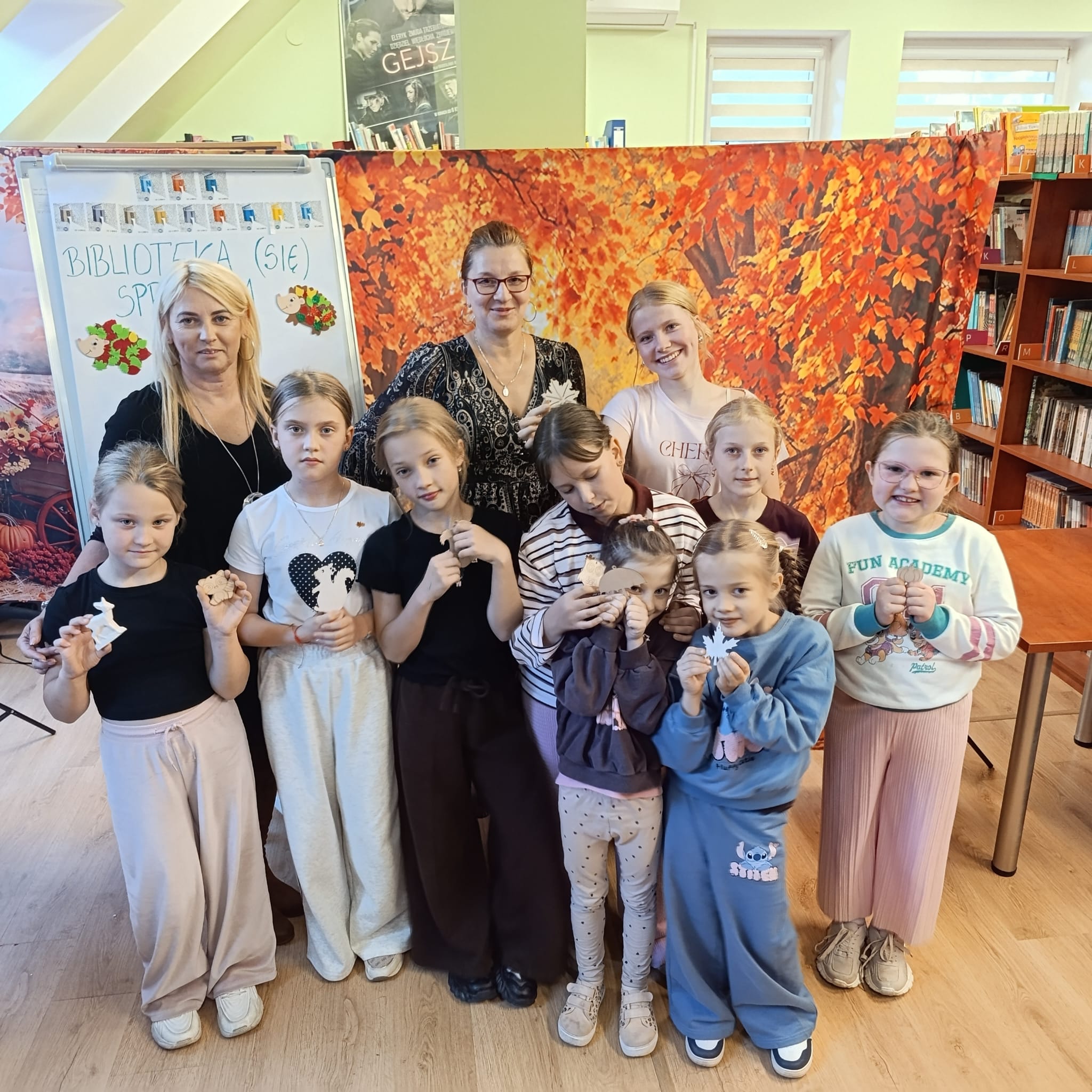 Jesienna przygoda w bibliotece w Siedliskach